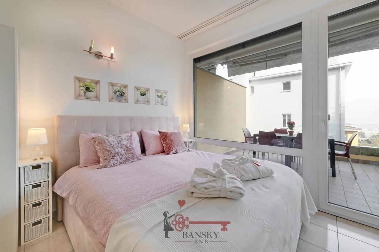 'Cuore Di Rose' Parking - Welcome Set, Netflix, For 4 Persons -By Easylife Swiss Lugano Exterior photo